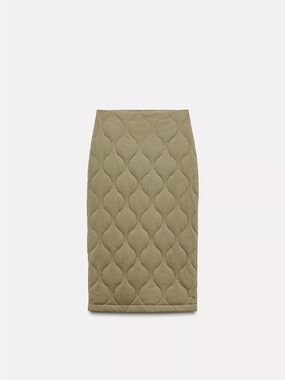 Zara Quilted Pencil Skirt